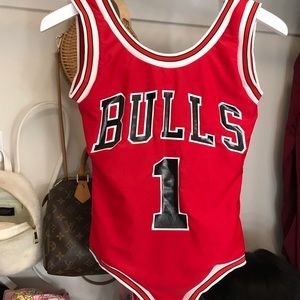 **SOLD**Bulls #1 Bodysuit/Bathing suit